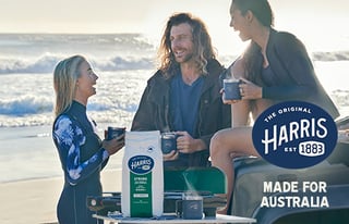harris coffee made for australia banner mobile